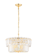 Люстра Ø500 x H300 (1000), мм, 6*40W (240W), H GOLD (Золото) NewRgy L17-ф500 H GOLD