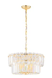 Люстра Ø500 x H300 (1000), мм, 6*40W (240W), H GOLD (Золото) NewRgy L17-ф500 H GOLD