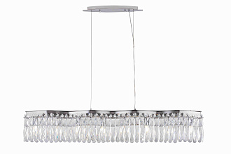 Люстра L1220 x W140 x H230 (700), мм, 8*40W (320W), CHROME+CLEAR (Хром + Прозрачный Хрусталь) NewRgy 5683R/8A CHROME+CLEAR