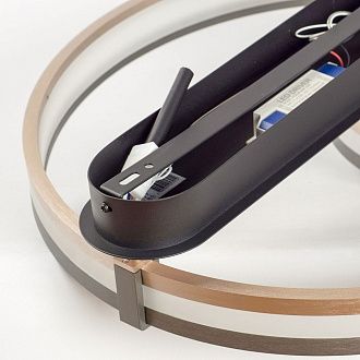 Люстра потолочная *64*17-17 см, 1*LED*40W, 4000K, Lussole Hidalgo LSP-7440, серый