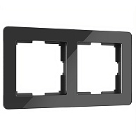 W0022708 Рамка на 2 поста Acrylic, черный Werkel, 4690389184857