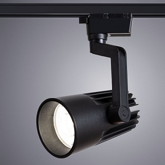 Трековый светильник Arte Lamp Wales A1640PL-1BK, черный, 26x15x9см, LED, 40W, 4000K,3300Lm