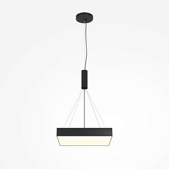 Светильник 40 см, 45W, 3000K, Maytoni Zon C032CL-45W3K-SQ-B, черный