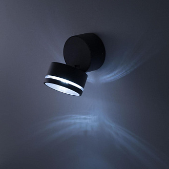 Уличный светодиодный светильник Citilux CLU0008R, LED 6W, 4000K, черный, диаметр 9 см