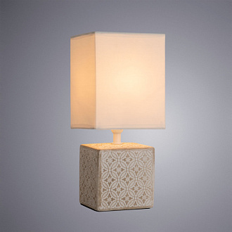 Настольная лампа Arte Lamp Megan A4429LT-1WA, античный белый