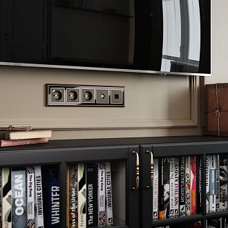 W1193012 Накладка для TV розетки оконечной, бронзовый Werkel, 4690389161810