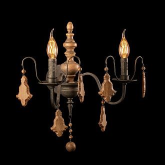 Бра 48 см, Loft IT Chateau 10559W, черный
