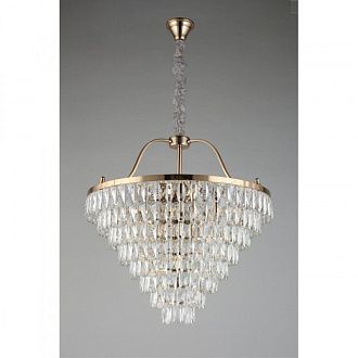 Каскадная люстра 70*95-180 см, 13*E14, 40W, Aployt Gerta APL.725.13.13, золотой