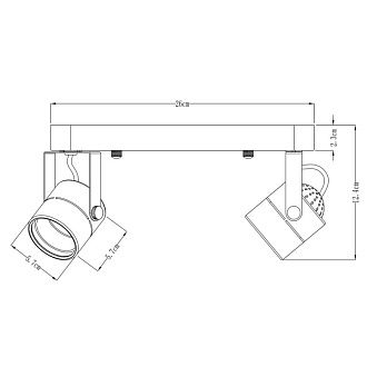 Светильник спот Arte Lamp A1310PL-2CC хром