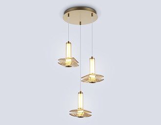Подвесной светодиодный светильник **- см, **W, 3000K, Ambrella Light High Light LH31011, латунь