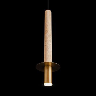 Подвесной светильник 13 см, Loft IT Everest 10583B Bronze, бронза-травертин