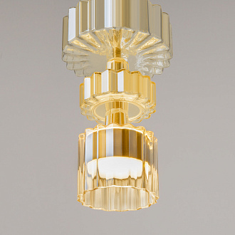 Подвесной светильник 15*15*360 см LED, 12W, 3000К, Maytoni LEVEL MOD253PL-L18BS3K3 латунный