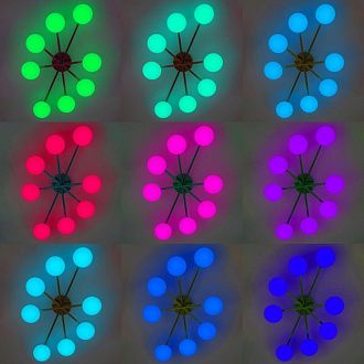 Светильник 110 см, 96W, 3000-5500K, Citilux ATMAN SMART CL226A183 LED RGB, бронза