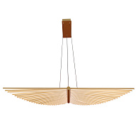 Подвесная люстра 150*38*198 см, 1*LED, 120W, 4000К, Favourite Vingar 4380-1P латунный