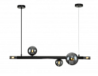Подвесной светильник 1000*220*245/1420 мм, 5*G9 чёрный Indigo Canto V000239, 11026/5PL Black