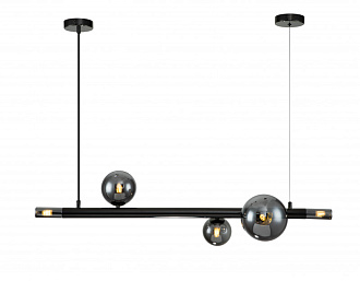 Подвесной светильник 1000*220*245/1420 мм, 5*G9 чёрный Indigo Canto V000239, 11026/5PL Black