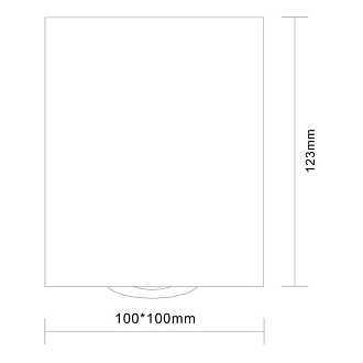 Светильник 10*10 см, ST LUCE Накладные светильники ST109.407.01 Черный