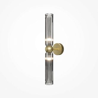 Бра 5*5*43,5 см, 2*G9*28W, Maytoni Antic MOD302WL-02GR1, золото матовое