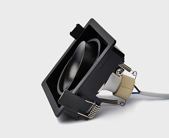 Встраиваемый светильник Italline DE-311 black, черный, вр 9,5 см
