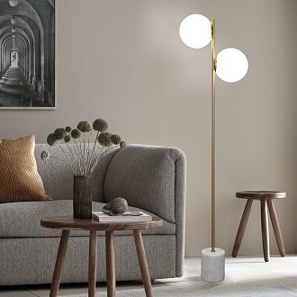 Торшер 165 см, Eurosvet 01158/2, латунь