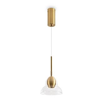 Подвесной светильник *15*49-225 см, 1*LED*6W, 3000K, Freya  FR5637PL-L6TR, Латунь