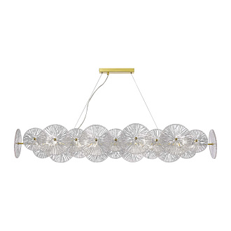 Люстра подвесная 126*35 см, 320W, ST LUCE FLERO SL1657.213.08 Золотистый