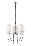 Люстра Ø550 x H580(1230), мм, 6*40W (240W), CHROME (Хром) NewRgy ZF8657/6 CR CHROME