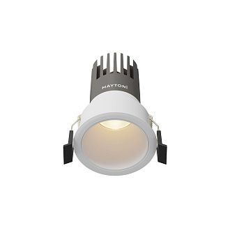 Встраиваемый светильник 7*10 см, вр 6 см, *LED*10W, 3000K, Maytoni Dip DL116-10W-3K-W, Белый
