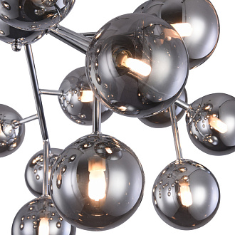 Потолочная люстра Maytoni Dallas MOD545PL-20CH, диаметр 75 см, хром, дымчатое стекло