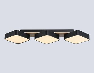 Светильник светодиодный потолочный 68*20*7- см, **W, 3000-6000K, Ambrella Light Comfort FL4878, черный, дерево