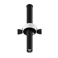 Встраиваемый светильник 3*3*31,6 см, LED, 7W, 4000К, Maytoni Technical Focus T C140TRS-L300-7W4K-B черный, вр 8 см