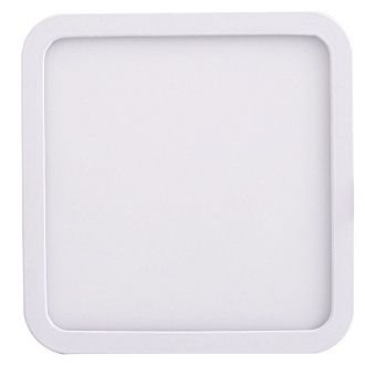 Светильник встраиваемый 14,5*14,5*2,5-2,5 см, вр 13 см, *LED*12W, 3000K, Mantra Saona MANC0195, матовый белый