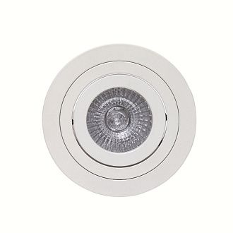Светильник встраиваемый 9,2*2,4 см, вр 8 см, 1*GU10*12W, K, Mantra Basico Gu10 MANC0003, матовый белый
