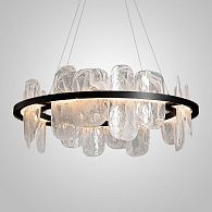 Подвесная люстра DIONIS D80 80*80*28 см, 1*LED*40W, ImperiumLoft dionis01, Чёрный, Прозрачный