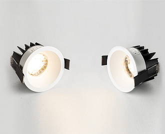 Встраиваемый LED светильник влагозащищенный Italline DL 3241 white, 10W LED, 3000K, белый, вр 6,2 см