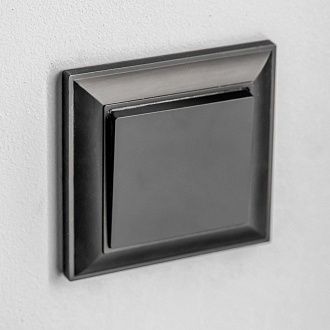 Выключатель одноклавишный (черный матовый) W1110008 Werkel 4690389156588