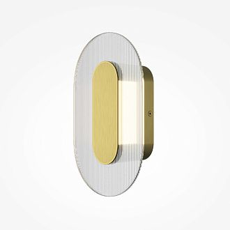 Бра 7*12,5*21 см, LED, 3000К, Maytoni Ply MOD355WL-L6BS3K латунный
