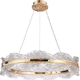 Люстра подвесная 78 см, 90W, 3000K, Stilfort 4050/03/08P, золото