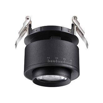 LED светильник 8 см, 18W, 4000K, Novotech Spot Eddy 358944, черный, вр 7,5 см