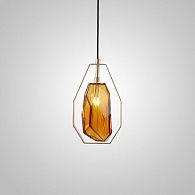 Подвесной светильник GEM Amber 25*30*30 см, 1*G9*40W, ImperiumLoft GEM01, Золотистый