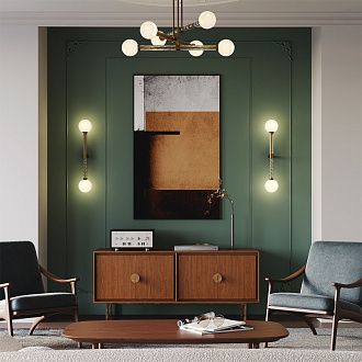 Бра 70*70*70 см, 2*G9, 28W, Maytoni TEATRO MOD287WL-02BS латунный