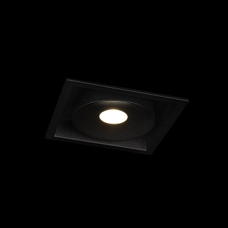 Встраиваемый светильник 10*8*8 см, 1*LED*12W 4000K LOFT IT Lucky 10321 Black черный, вр 7,5 см