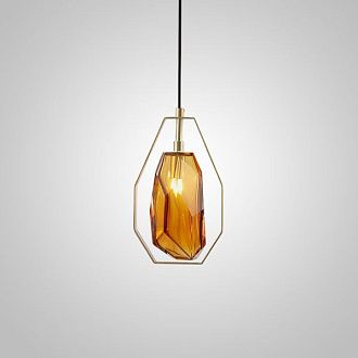 Подвесной светильник GEM Amber 25*30*30 см, 1*G9*40W, ImperiumLoft GEM01, Золотистый