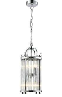 Светильник подвесной 23 см, Crystal Lux TADEO SP4 D200 CHROME/TRANSPARENTE Хром