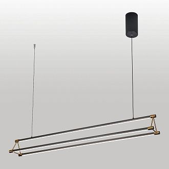 Линейно-подвесной светильник *105*35-150 см, 1*LED*40W, 4000K, Lussole Hidalgo LSP-7439, черный