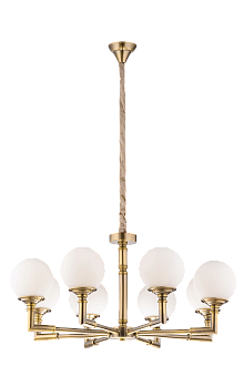 Люстра Ø820 x H380(1000), мм, 8*40W (320W), BRONZE (Бронза) NewRgy 8683/8BR BRONZE