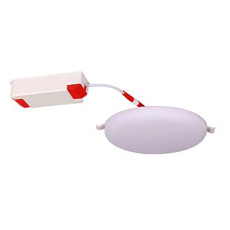 Светильник встраиваемый 10*1,6 см, вр 7 см, *LED*10W, 4000K, Mantra Algarve MAN8684, белый