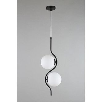 Подвесной светильник 22*80-160 см, 2*G9, 5W, Aployt Jagna APL.312.06.02, черный