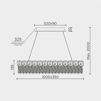 Подвесная люстра MODELUX ML.6028.1000 GD