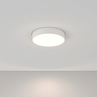 Накладной светильник 30*30*6 см, LED, 36W, 4000К, Maytoni Technical Zon C032CL-36W4K-RD-W белый